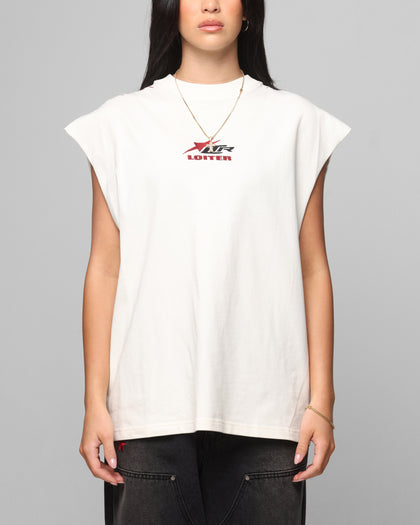 Loiter Cyber Muscle T-Shirt Off White