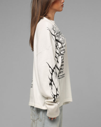 Loiter Cyber Thermal Long Sleeve T-Shirt Off White