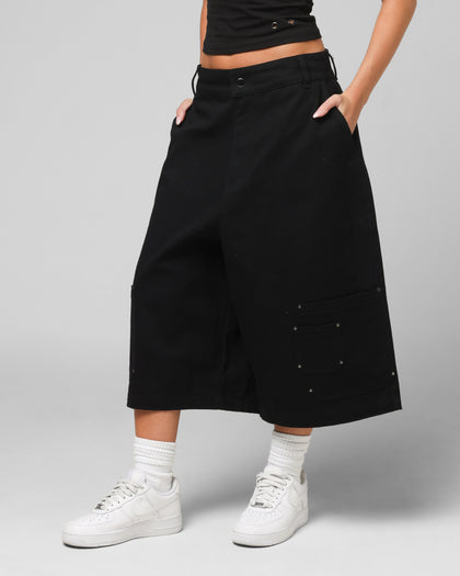 Loiter Utility Cargo Shorts Black