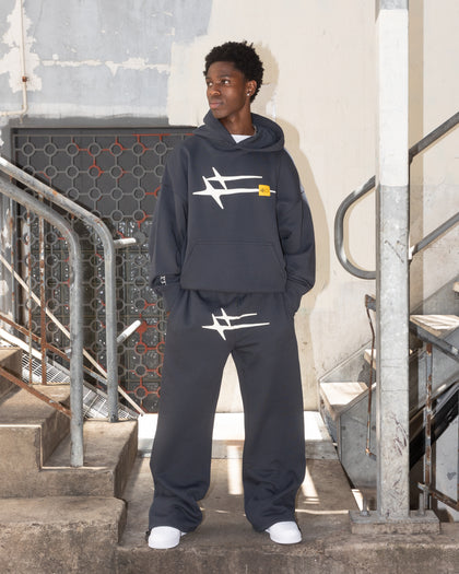 Loiter Hybrid Hoodie Charcoal