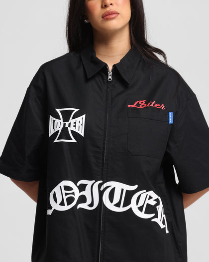 Loiter Chopper Work Shirt Black