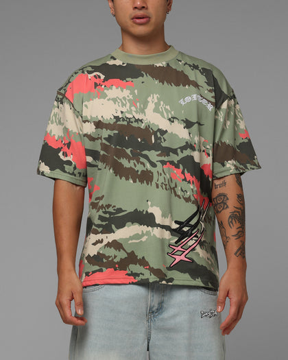 Loiter Hybrid Patch T-Shirt Camo