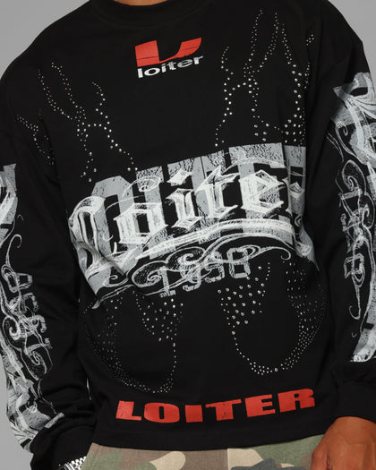 Loiter Low Rider Long Sleeve T-Shirt Black