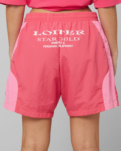 Loiter Subculture Panel Shorts Pink