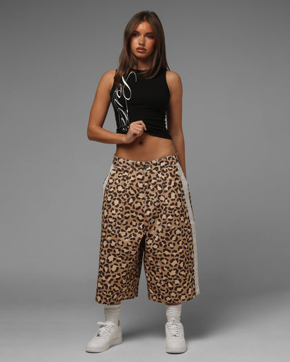 Loiter Lace Jorts Leopard