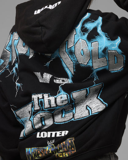 Loiter X WWE Stone Cold Beef Vintage Zip Hoodie Black
