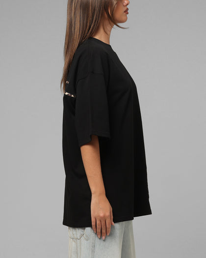 Loiter Hybrid Patch T-Shirt Black