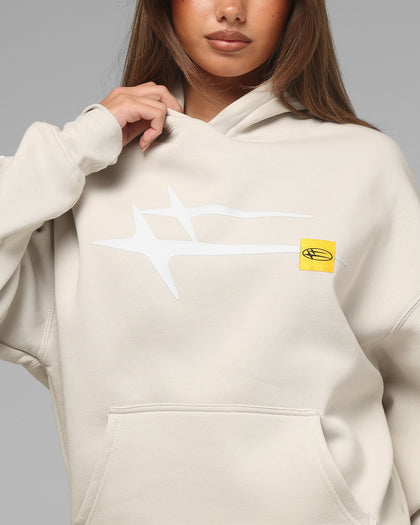 Loiter Hybrid Hoodie Stone