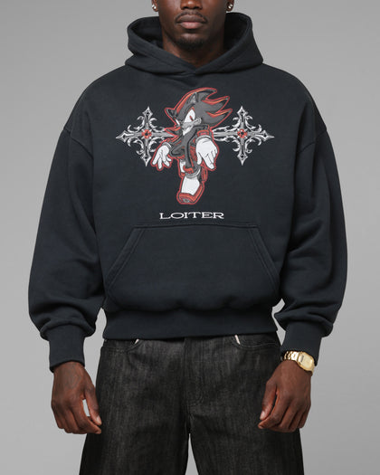Loiter x Sonic The Hedgehog Chrome Shadow Hoodie Black