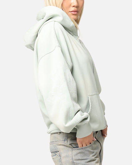 Loiter Atmosphere Full Zip Hoodie Washed Green