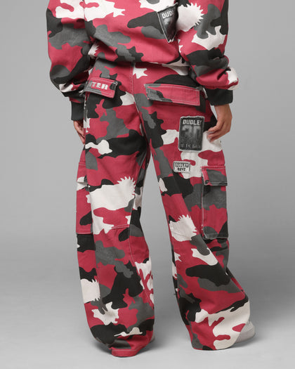 Loiter X WWE Dudley Boyz Cargo Pants Red Camo