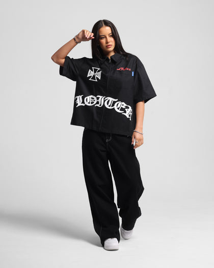 Loiter Chopper Work Shirt Black