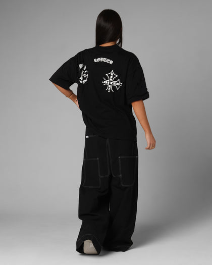 Loiter Destruction T-Shirt Black Wash