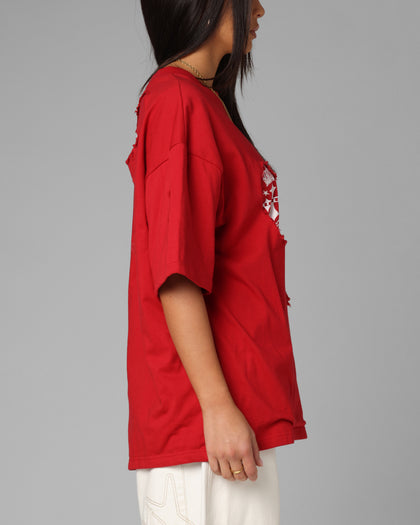 Loiter Destruction T-Shirt Red
