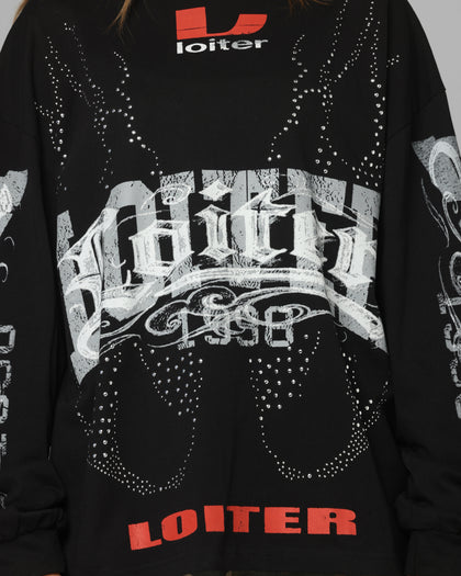 Loiter Low Rider Long Sleeve T-Shirt Black