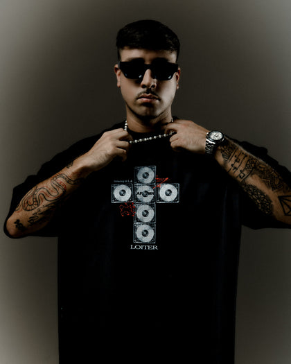 Loiter x After Midnight Cross T-Shirt Black